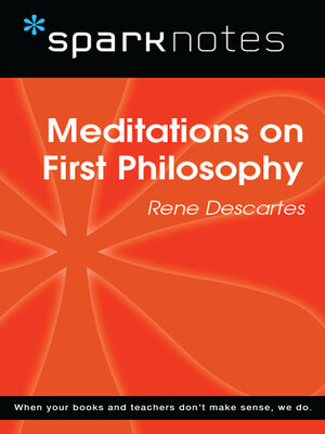 cover image of Meditations on First Philosophy (SparkNotes Philosophy Guide)